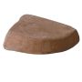 Pieds de pot de fleurs BUNDAR en terre cuite, faits main, patinés, beiges, 2,5 cm, Ø 7 cm