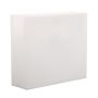 Pot de fleurs ERVOK en plastique, avec LED, blanc, 80 x 25 x 70 cm
