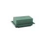 OASIS® Mousse à piquer humide rectangulaire pour des compositions florales, dans une coupe en papier composite, vert, 13x9x5cm