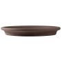 Soucoupe ronde pour pot de fleurs MUVENS en terre cuite, marron, 3,4 cm, Ø 28 cm