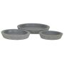 Soucoupe ronde pour pot de fleurs WISLLY en ciment, grise, 4 cm, Ø 30 cm