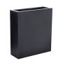 Bac à fleurs CHANKY en Fiberstone, noire, 100x30x80cm