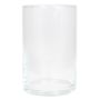 Vase cylindrique en verre SANYA OCEAN, transparent, 20cm, Ø12,5cm
