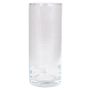 Vase cylindrique en verre SANYA OCEAN, transparent, 20cm, Ø8,5cm