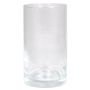 Vase cylindrique en verre SANYA OCEAN, transparent, 15cm, Ø8,5cm