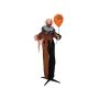 Figurine décorative d'Halloween Clown d'horreur MAMORUN, ballon de baudruche, fonction sonore et mouvement, LED, 80x40x170cm