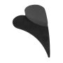 OASIS® Black Ideal Mousse à piquer humide en forme de cœur , support en bois Bioline, noir, 42x25x4,5cm
