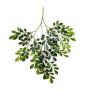 Branche artificielle de feuilles d'oranger en forme de losange SCUTI, difficilement inflammable, verte, 70 cm
