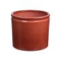 Pot de fleurs en céramique ALCHIBA, rouge-brun, 25,7cm, Ø27,8cm