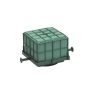 OASIS® Mousse à piquer humide pour un défilé de voitures, décoration de mariage, support en plastique, grille, ventouse, vert, 11x11x9cm