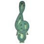 OASIS® Mousse à piquer humide en forme de clef , support en bois Bioline, socle en bois, vert, 103x40x6,5cm