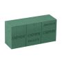 OASIS® Standard Maxlife Mousse à piquer humide Brique avec des lignes de découpe, vert, 23x11x7,5cm