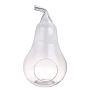 Terrarium en verre YVIE en forme de poire, transparent, 31cm, Ø17cm
