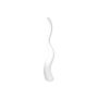 Vase design WALENTINA en forme de vague, blanc, 158cm, Ø20cm
