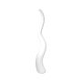 Vase design WALENTINA en forme de vague, blanc, 130cm, Ø20cm
