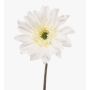 Gerbera artificiel FRALWE, collection Eco, blanc, 65 cm, Ø 13 cm
