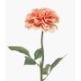 Fleur synthétique dahlia TOWMER, collection Eco, couleur pêche, 55cm