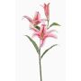 Lys tigré artificiel KRAWEL, collection Eco, rose-rose-blanc, 85 cm, Ø 21 cm