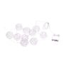 Guirlande lumineuse Boules de fil EMANUELLE, argent, 20 LED, piles, 133cm, Ø5cm
