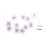 Guirlande lumineuse Étoiles GIOVANNA, argent, 20 LED, à piles, 145cm, Ø6cm
