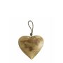 Pendentif en forme de cœur DORANA en métal, cordon de suspension, or, Ø13cm