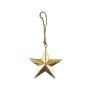 Pendentif étoile DORANA en métal, cordon de suspension, or, Ø12cm
