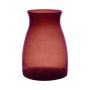 Vase en verre pour fleurs MAISIE, rouge-transparent, 20cm, Ø14cm