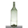 Bouteille décorative en verre FERGUS, vert-transparent, 53,5cm, Ø14,5cm