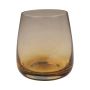Verre à eau EDELMIRA, orange-brun-transparent, 9,5cm, Ø8,5cm