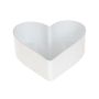 Coupe en forme de cœur HAVIN en plastique, blanc, 15x15x7cm
