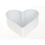 Coupe en forme de cœur HAVIN en plastique, blanc, 22x20x7,5cm