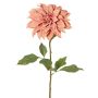 Dahlia artificiel PHILLIPPA, collection écologique, vieux rose, 65cm, Ø15cm