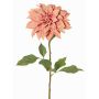 Dahlia artificiel PHILLIPPA, collection écologique, vieux rose, 65cm, Ø15cm