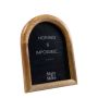 Cadre photo en bois de manguier HILDOR, forme arquée, marron, 19,5x15x2cm