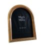 Cadre photo en bois de manguier HILDOR, forme arquée, marron, 22,5x17,5x2cm