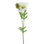 Coquelicot artificiel EDESSA, blanc, 80cm, Ø11cm