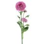 Fleur décorative Renoncule PROTO, fuchsia, 65cm