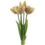 Bouquet de tulipes artificielles LANEA, champagne, 30cm, Ø15cm