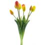 Bouquet de tulipes décoratives LONA, jaune-orange, 45cm, Ø20cm