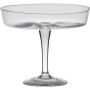 Plat de service MICK sur pied, conique/rond, transparent, 20,5cm, Ø24,5cm
