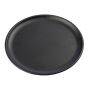 Sous-bougie ronde en métal EMMELINE, noir, Ø10cm