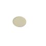 Sous-bougie ronde en métal EMMELINE, ivoire, Ø12cm
