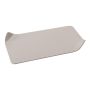 Sous-bougie rectangulaire en métal EMMELINE, couleur terre, 18x10cm