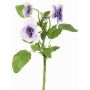 Branche artificielle Pensée SIANIE, lilas-bleu-blanc, 35cm, Ø5-6,5cm