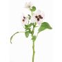 Branche artificielle Pensée SIANIE, blanc-rouge bordeaux, 35cm, Ø5-6,5cm