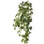Lierre artificiel suspendu ARJANA, tige d'insertion, difficilement inflammable, vert-blanc, 75 cm
