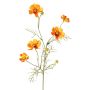 Branche décorative en forme de petite corbeille artificielle PONGAU, orange, 70 cm, Ø 5-7 cm