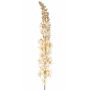 Branche synthétique de bougie des steppes en velours UCHANA, crème-or, 110cm, Ø7cm