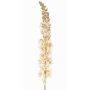 Branche synthétique de bougie des steppes en velours UCHANA, crème-or, 110cm, Ø7cm