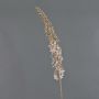 Bougie artificielle en velours UCHANA, beige-or, 110cm, Ø7cm